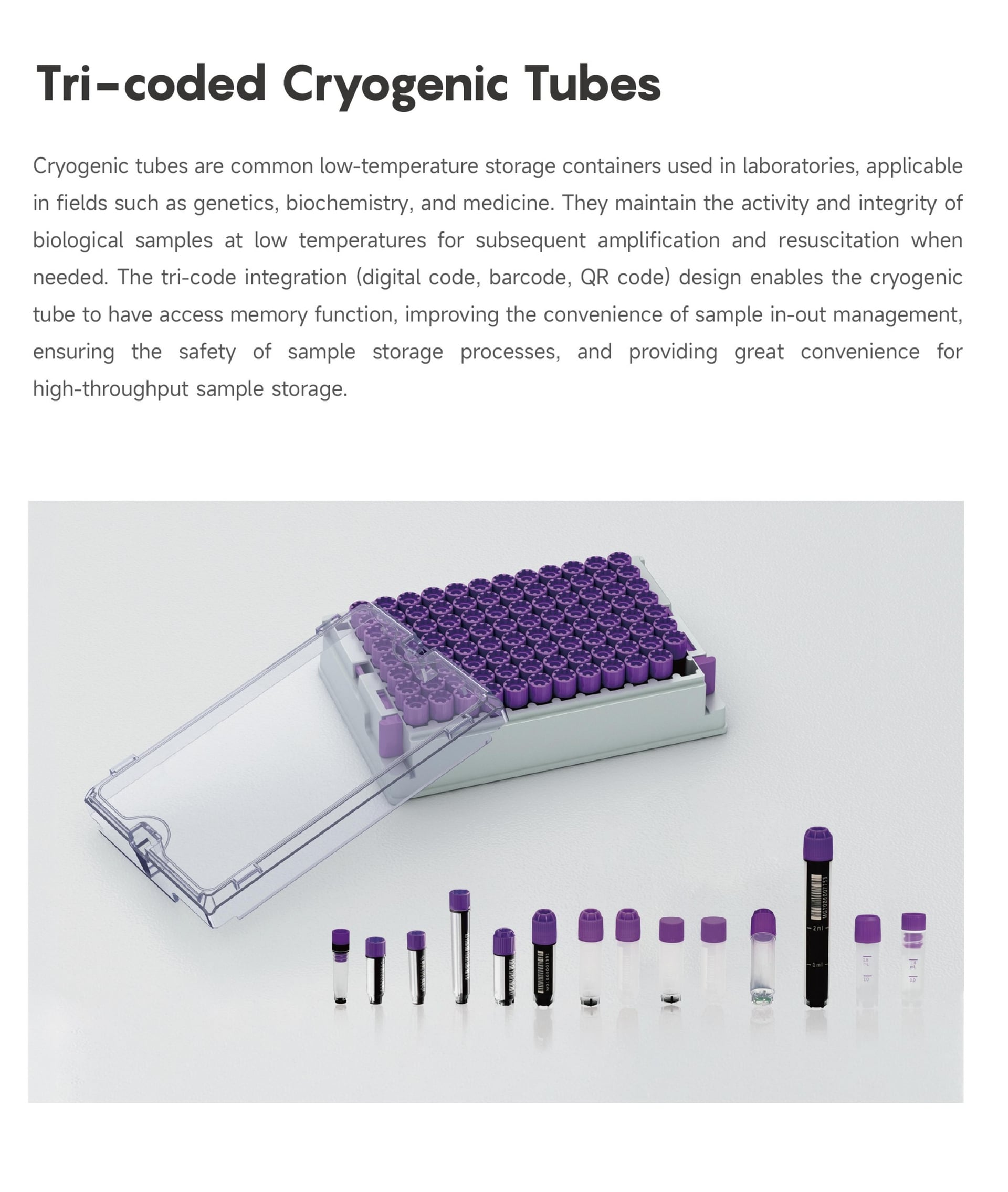 Tri-Coded Cryogenic Tubes - Detail 1