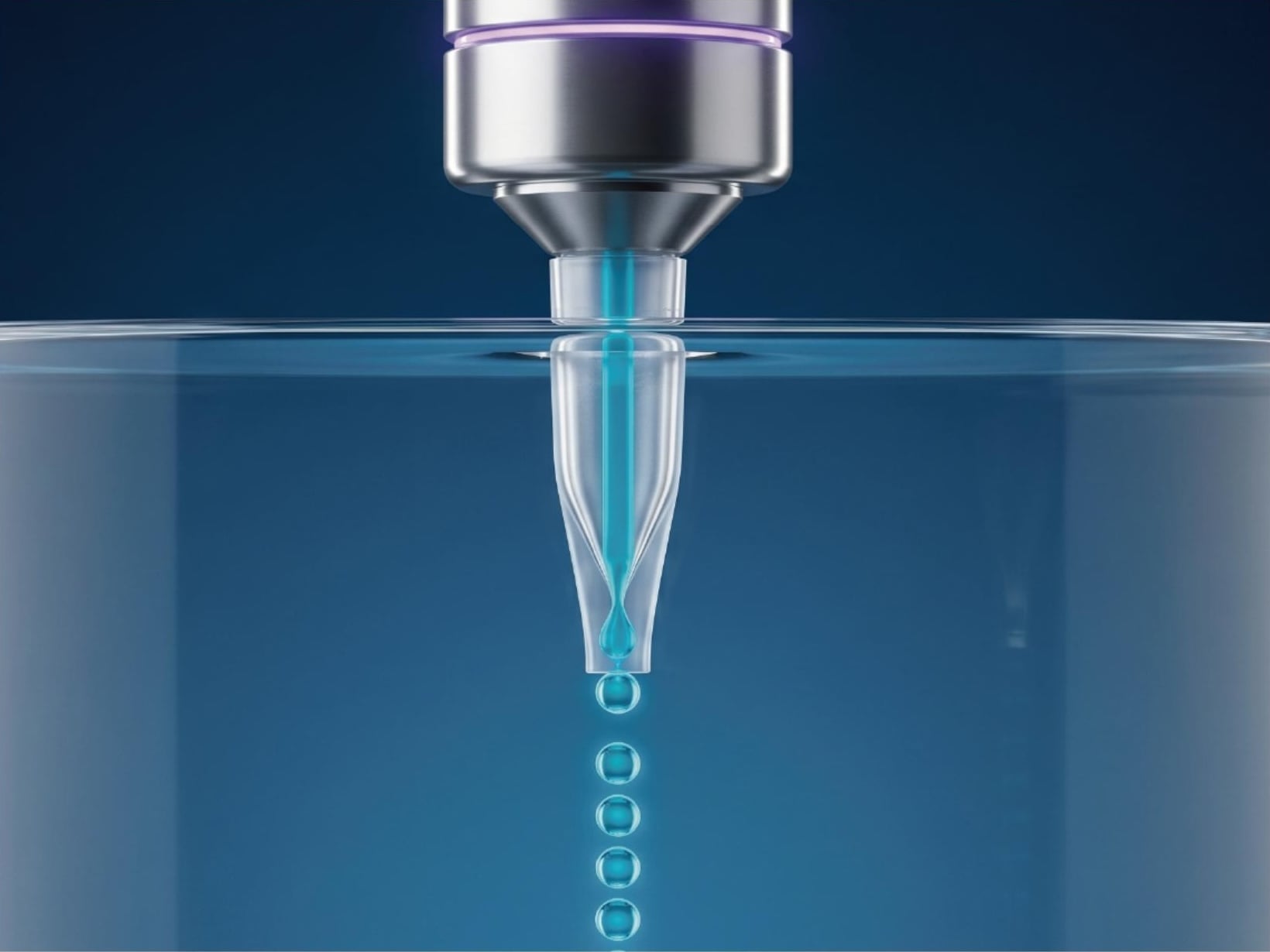 Macro-FDG droplet generation nozzle forming digital PCR microdroplets