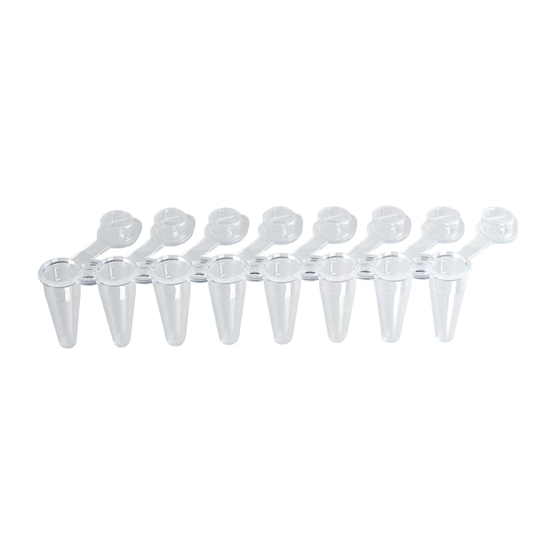 Tubes PCR en Barrettes de 8 avec Couvercles - 1