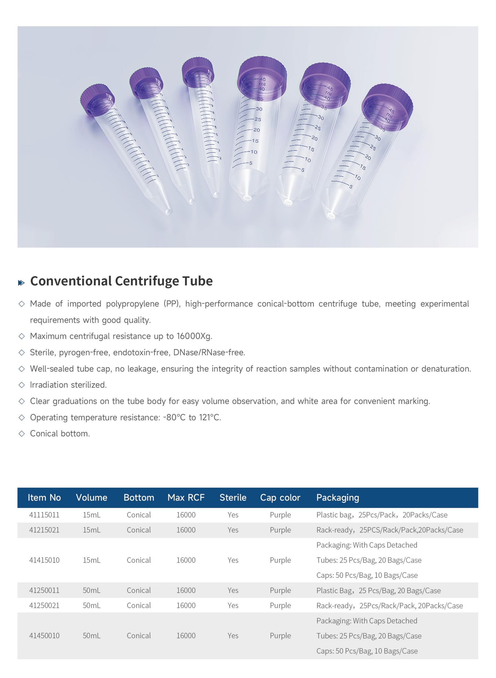 Conventional Centrifuge Tube - Detail 1