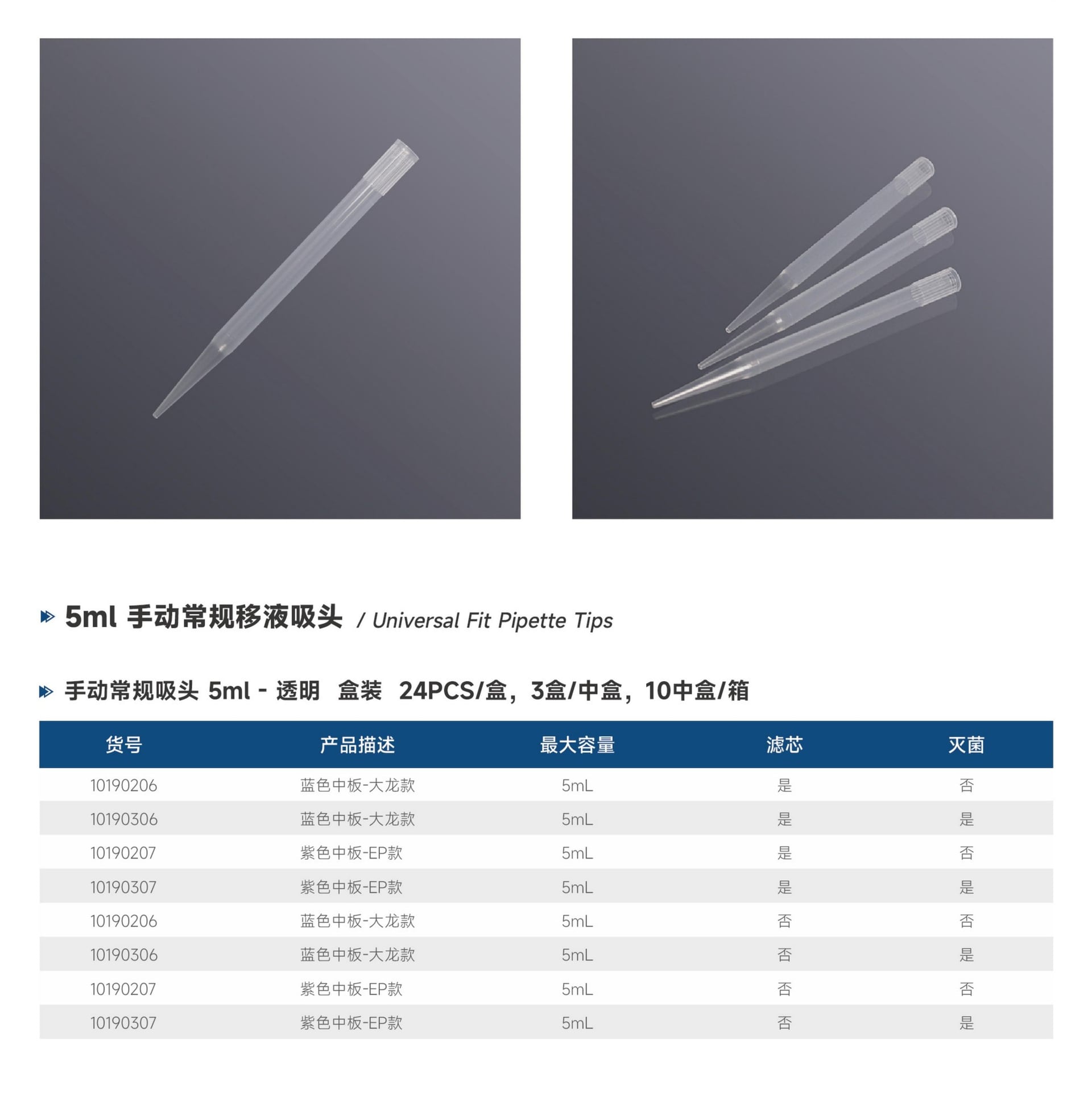 5ml 手动常规移液吸头 - Detail 1