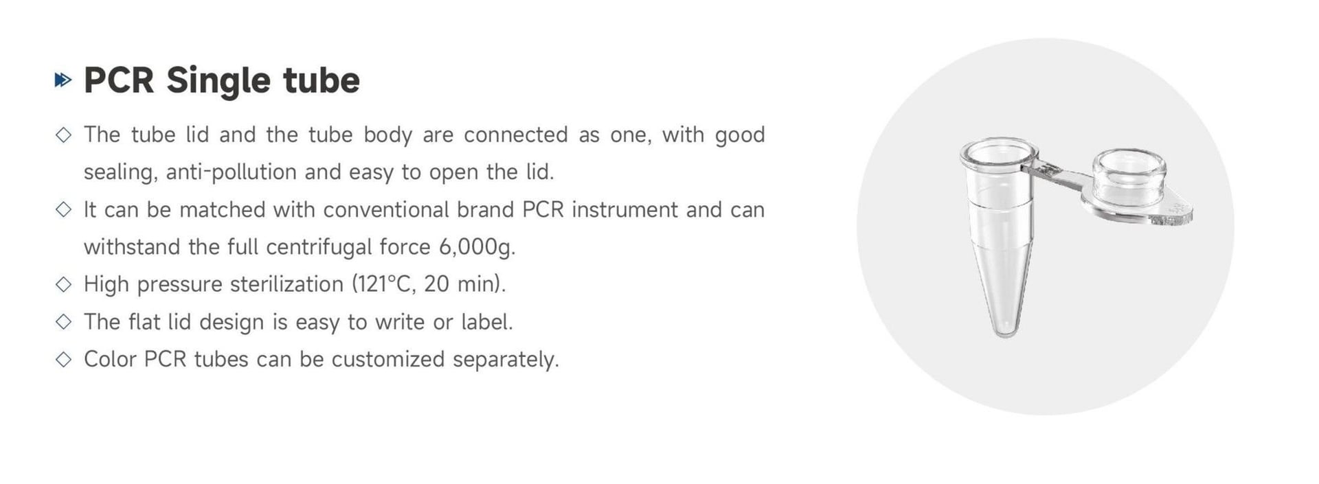 Tubes PCR Individuels - Detail 1